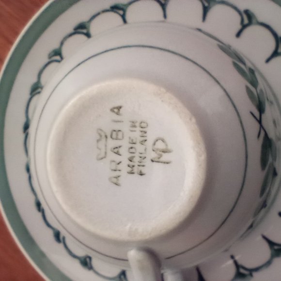 Rare Vintage Arabia Of Finland Cup and Saucer - Picture 3 of 5